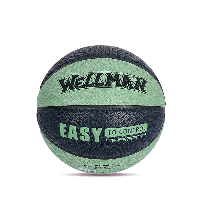 Logo personnalisé Color-bloqué Humiture Absorbing PU Leather Soft Basketball Balle pour adulte pour adultes