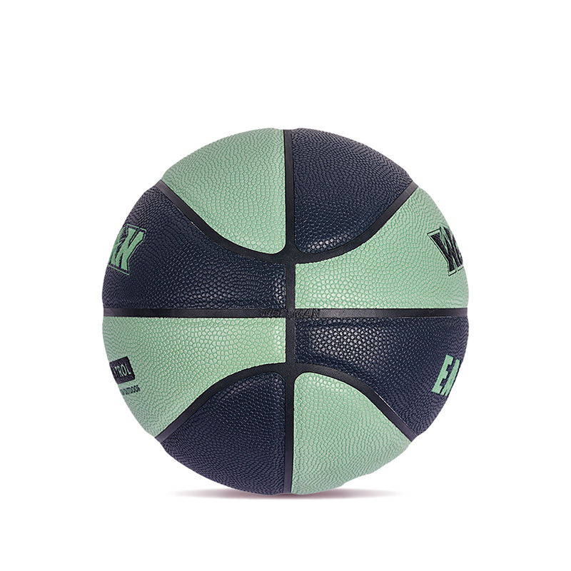 Logo personnalisé Color-bloqué Humiture Absorbing PU Leather Soft Basketball Balle pour adulte pour adultes