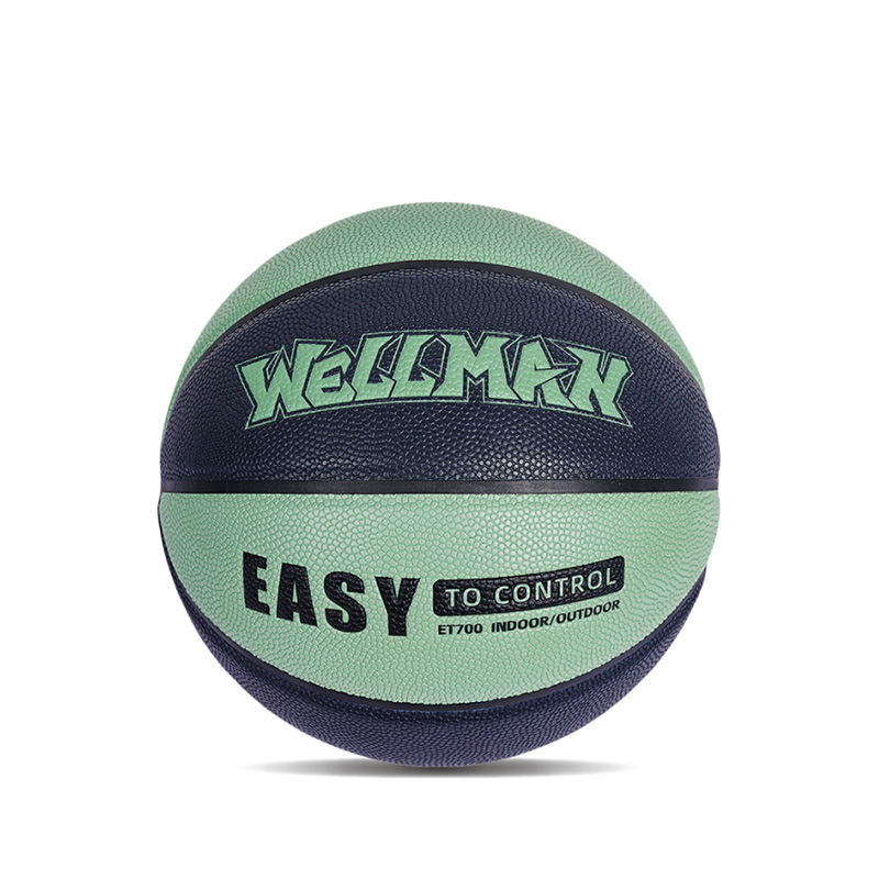 Logo personnalisé Color-bloqué Humiture Absorbing PU Leather Soft Basketball Balle pour adulte pour adultes