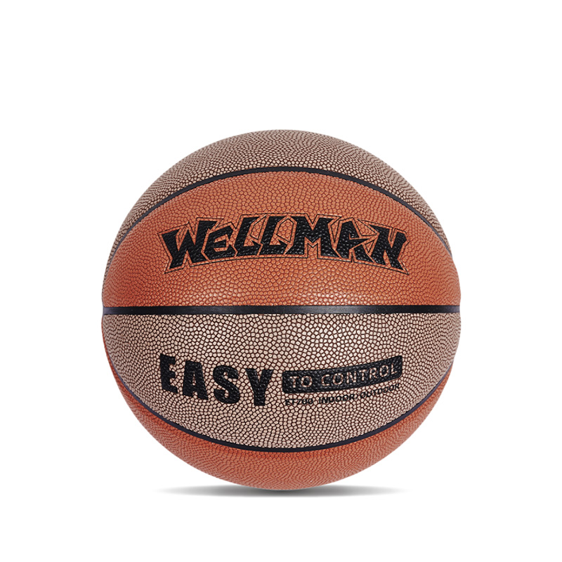 Logo personnalisé Color-bloqué Humiture Absorbing PU Leather Soft Basketball Balle pour adulte pour adultes