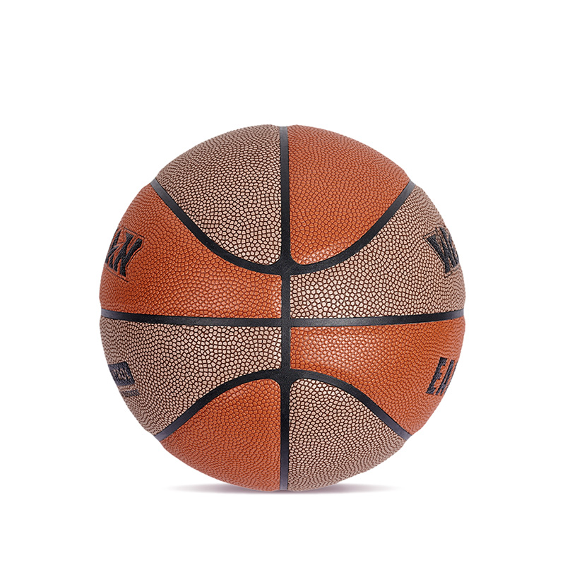 Logo personnalisé Color-bloqué Humiture Absorbing PU Leather Soft Basketball Balle pour adulte pour adultes