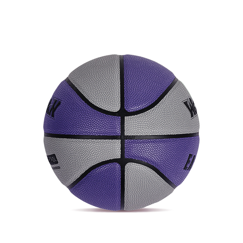 Logo personnalisé Color-bloqué Humiture Absorbing PU Leather Soft Basketball Balle pour adulte pour adultes