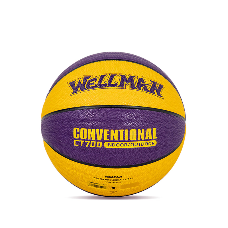 Conception de vagues durables Great Grip Humiture-Absorbing PU Leather Basketball Ball Indoor / Outdoor Utilisation