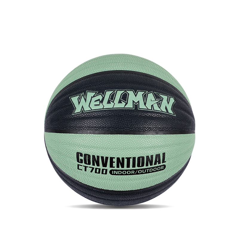 Conception de vagues durables Great Grip Humiture-Absorbing PU Leather Basketball Ball Indoor / Outdoor Utilisation