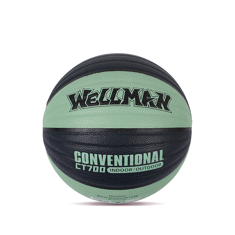Conception de vagues durables Great Grip Humiture-Absorbing PU Leather Basketball Ball Indoor / Outdoor Utilisation