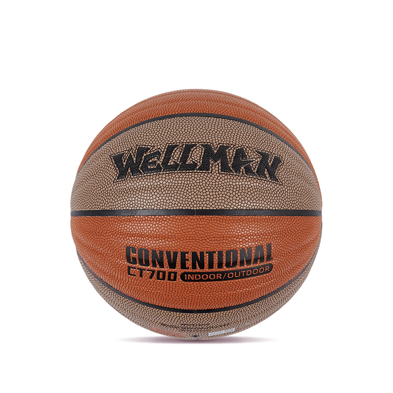 Conception de vagues durables Great Grip Humiture-Absorbing PU Leather Basketball Ball Indoor / Outdoor Utilisation