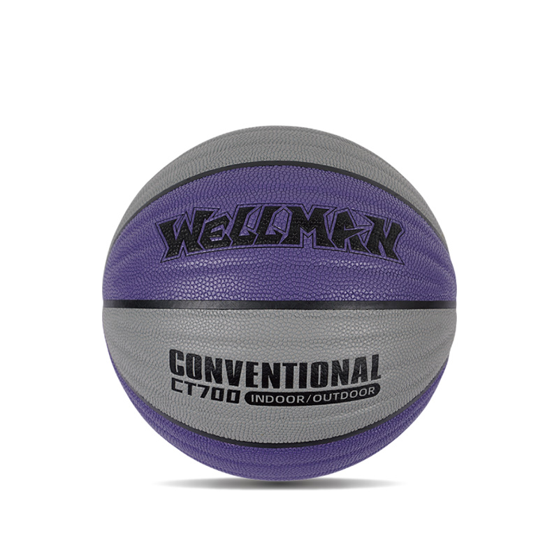 Conception de vagues durables Great Grip Humiture-Absorbing PU Leather Basketball Ball Indoor / Outdoor Utilisation