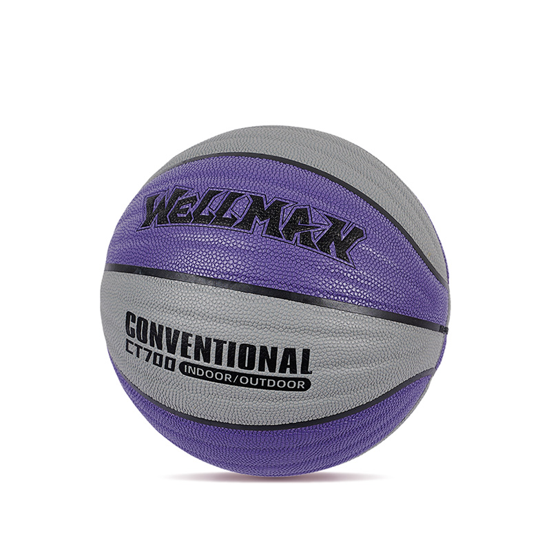 Conception de vagues durables Great Grip Humiture-Absorbing PU Leather Basketball Ball Indoor / Outdoor Utilisation