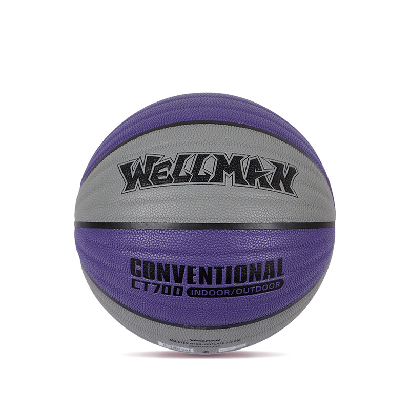 Conception de vagues durables Great Grip Humiture-Absorbing PU Leather Basketball Ball Indoor / Outdoor Utilisation