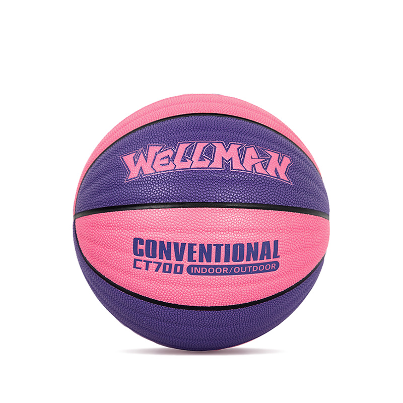 Conception de vagues durables Great Grip Humiture-Absorbing PU Leather Basketball Ball Indoor / Outdoor Utilisation