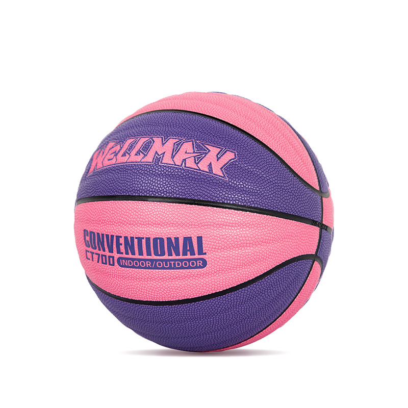 Conception de vagues durables Great Grip Humiture-Absorbing PU Leather Basketball Ball Indoor / Outdoor Utilisation