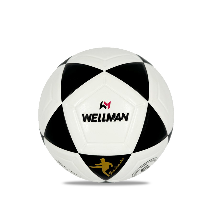 Ballon de football en PU noir et blanc, vente en gros, adapté aux balles d'entraînement et de compétition pour adultes et étudiants des écoles primaires et secondaires